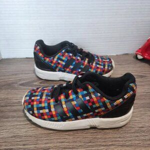 Adidas ZX Flux boys sneakers shoes size US 10 K multi-colour Torsion